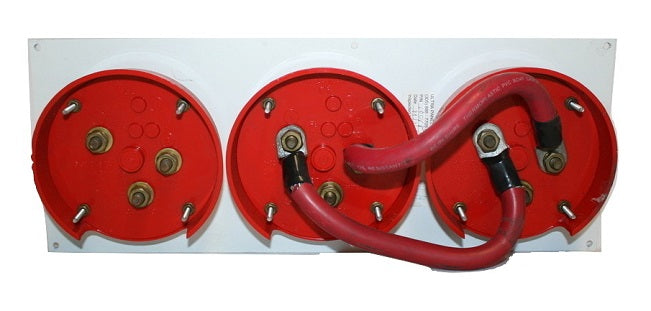 Donzi Marine White Triple Battery Switch Panel 10018218