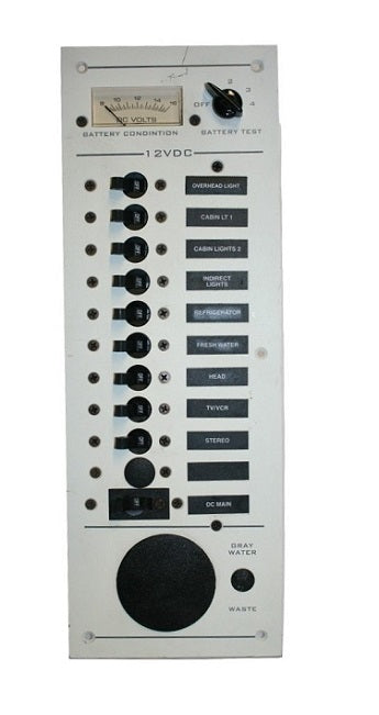 Donzi Marine White Switchable Cabin Breaker Panel 10021509
