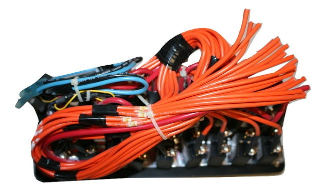 Donzi Marine Black Illuminated 18 Push Button Breaker Panel 10023756