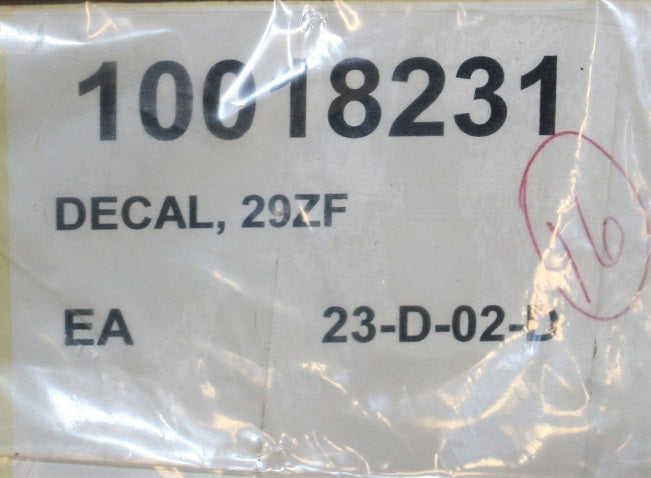 Black Donzi Marine 29 ZF Sticker Decal