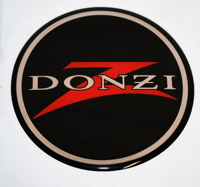 Donzi Marine 5" Round Logo Black Sticker Decal 10009942
