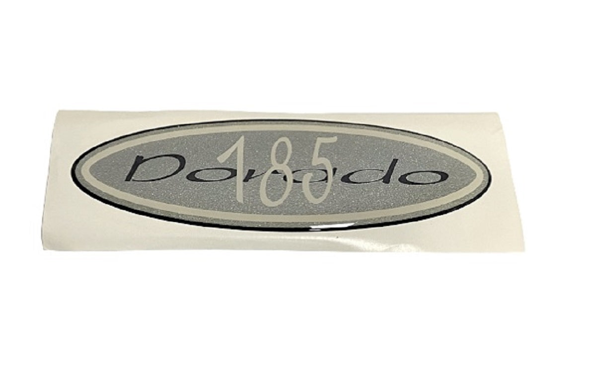 Scout Boats Dorado 185 Silver Designator Logo Sticker Decal (1 Pair)