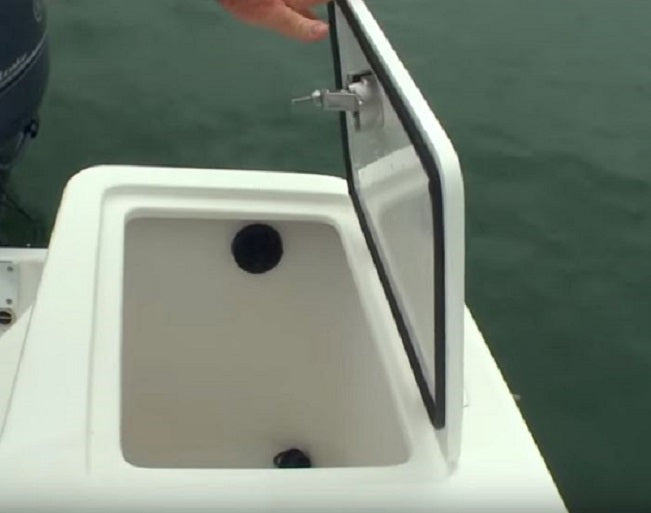 2007 Edgewater 245 Center Console Port Side Baitwell Hatch Lid 12-2228