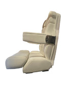 Edgewater Boats Center Console White Bolster Helm Seat w/ Slider Base