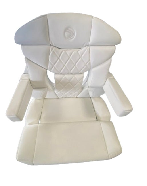 Edgewater Boats Center Console White Bolster Helm Seat w/ Slider Base