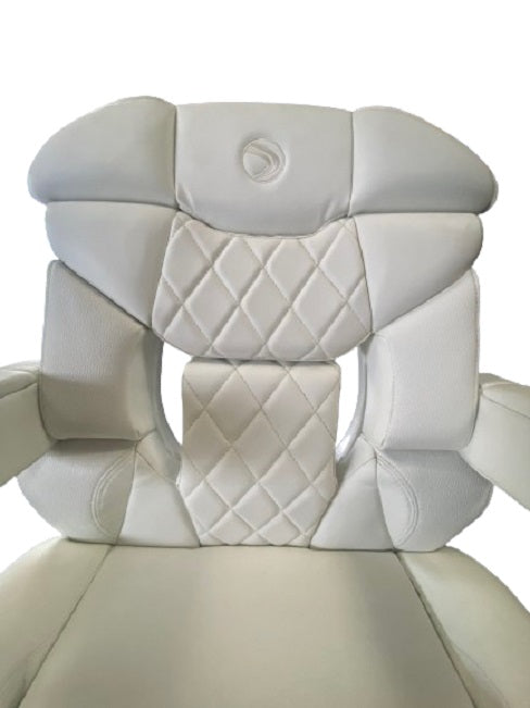 Edgewater Boats Center Console White Bolster Helm Seat w/ Slider Base
