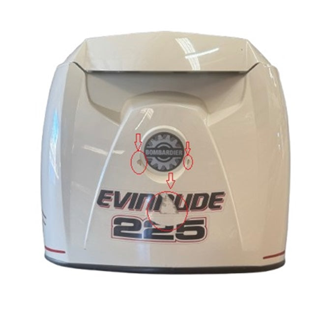 Eveinrude225HPCowlingWhite 4