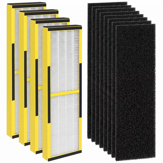 Isinlive 4 Pack True HEPA Filter Type B for AC4825 GermGuardian FLT4825