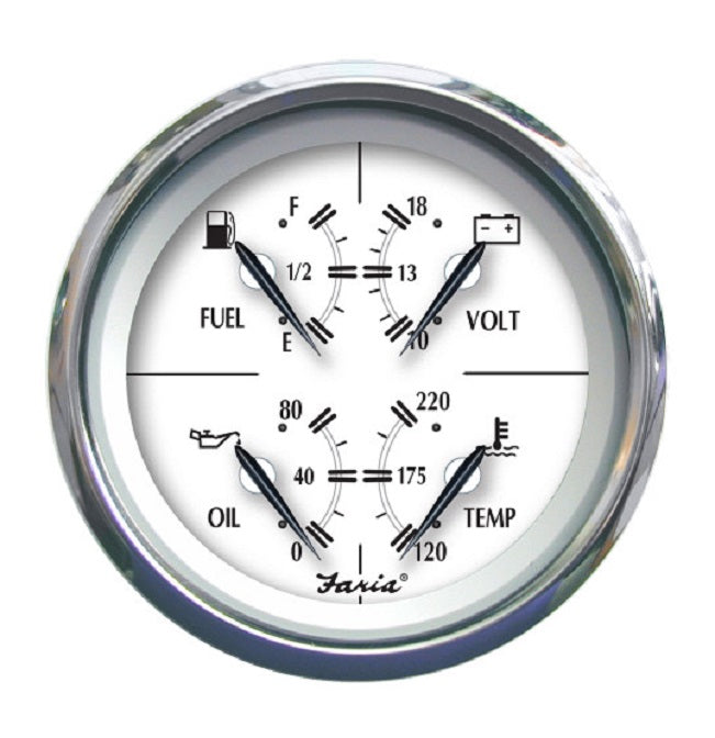 Faria Newport Series 4 in 1 Multifunction Gauge (Regal Boats) GF0128A