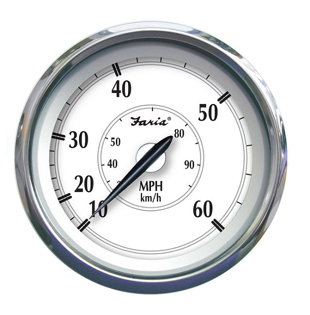 Faria Newport Series 0-60 MPH Speedometer Gauge (Regal Boats) SE9902B