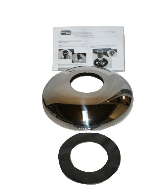 Garelick/Chris Craft SS Stainless Steel Pedestal Base Round Shroud Cover 1-75039