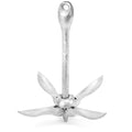 7.4 LB Galvanized Steel Folding Grapnel Anchor