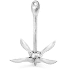 7.4 LB Galvanized Steel Folding Grapnel Anchor