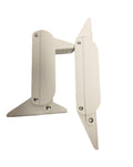 White Aluminum Seat Bolster Hinge w/ Finger Guard (Pair) SN-20