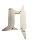 White Aluminum Seat Bolster Hinge w/ Finger Guard (Pair) SN-20