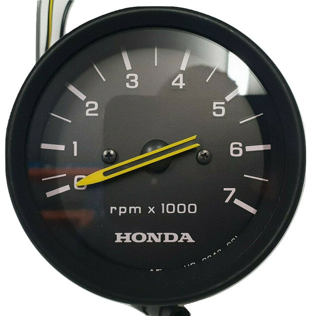 Honda 0-7000 RPM Black Tachometer Gauge 37250-ZV5-823