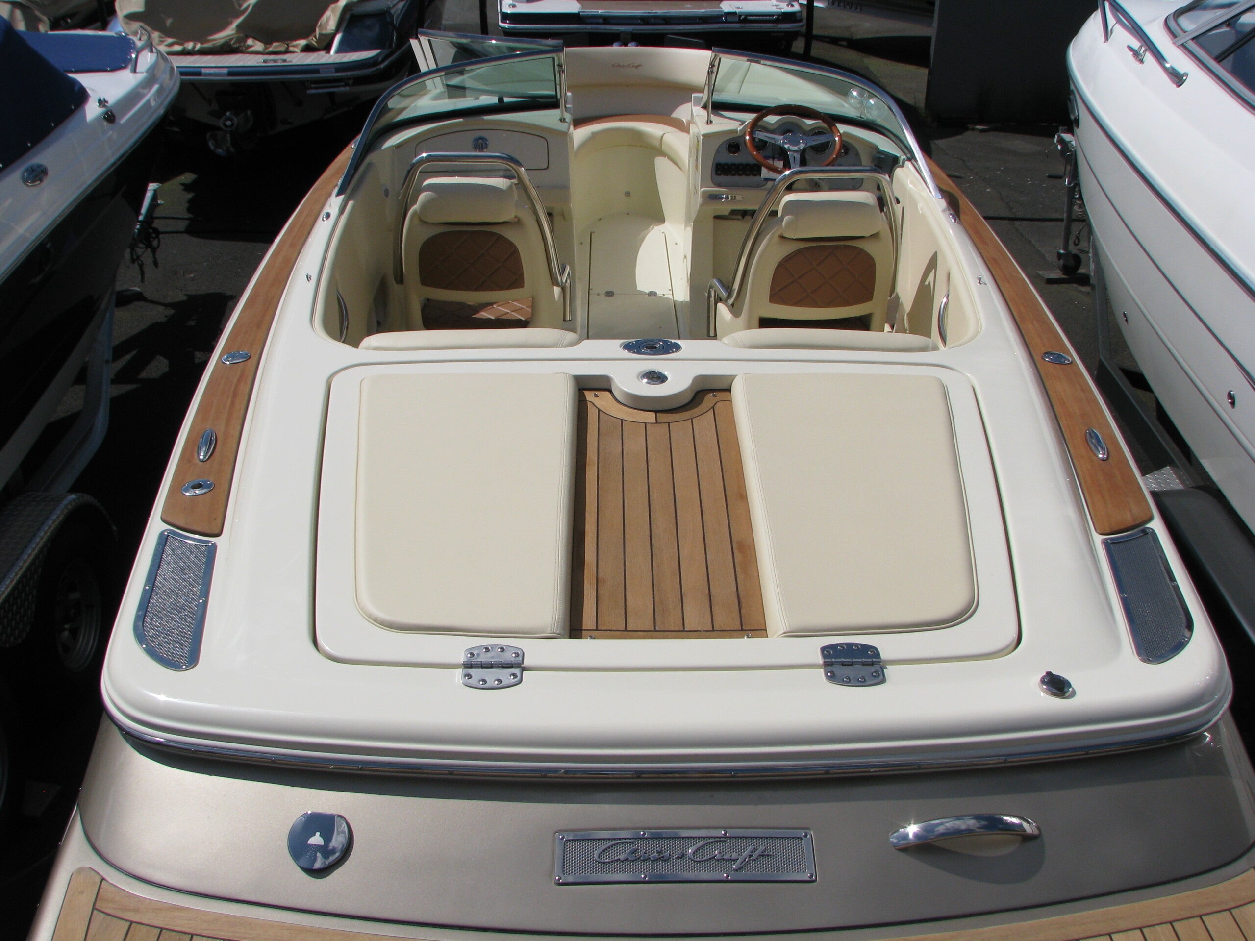 Chris Craft 23 Launch Teak Engine Hatch Accent (1 Piece Only) 016-9152