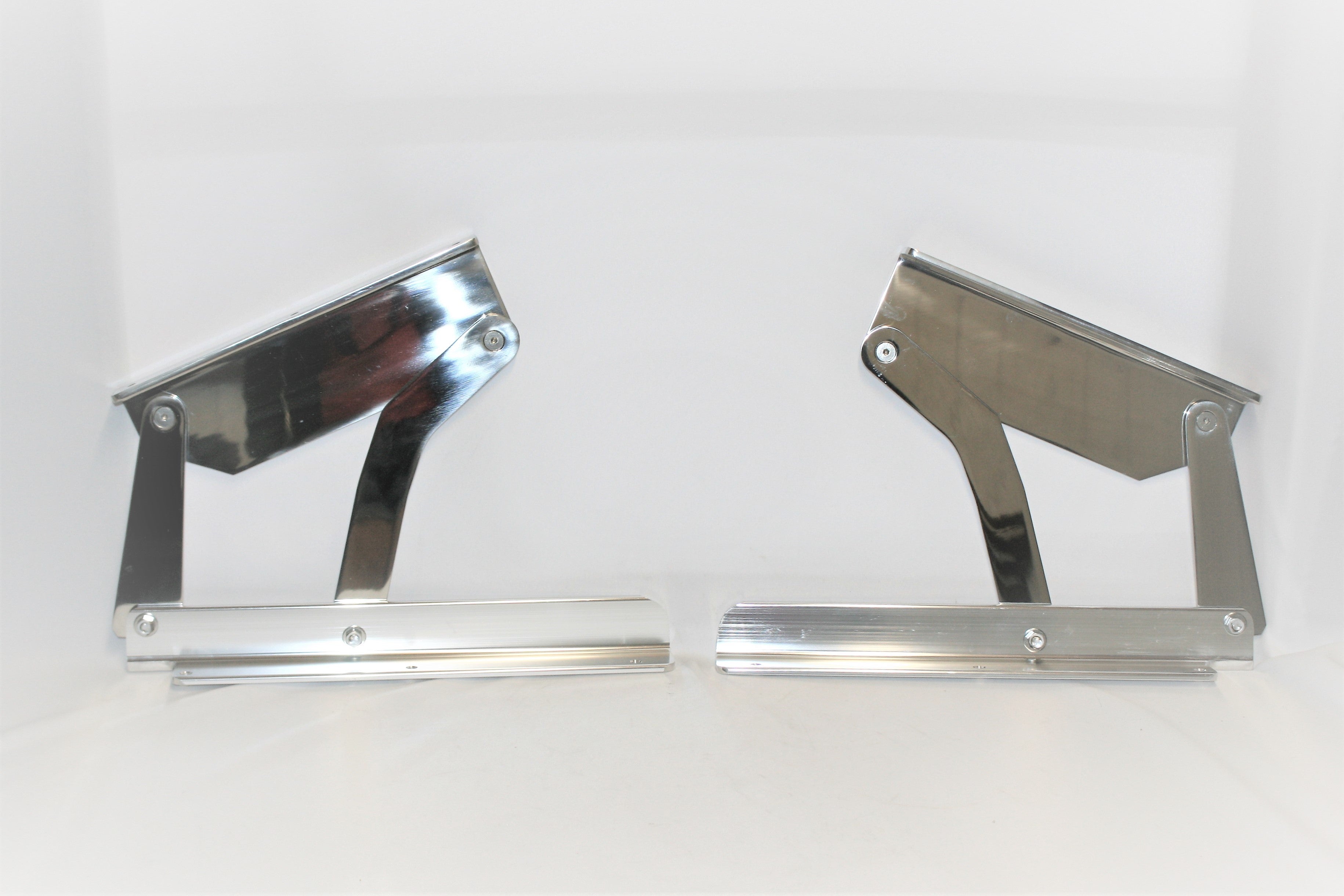 Century Boats Stainless Steel/Aluminum Transom Seat Bracket Hinges (1 Pair)