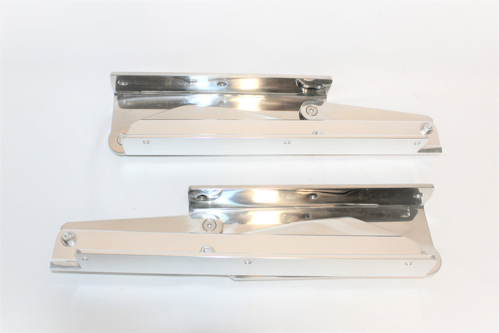 Century Boats Stainless Steel/Aluminum Transom Seat Bracket Hinges (1 Pair)