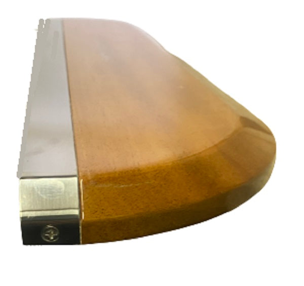 Chris Craft 31/35 Launch Solid Mahogany Wood Double Seat Back Emblem 018-00016