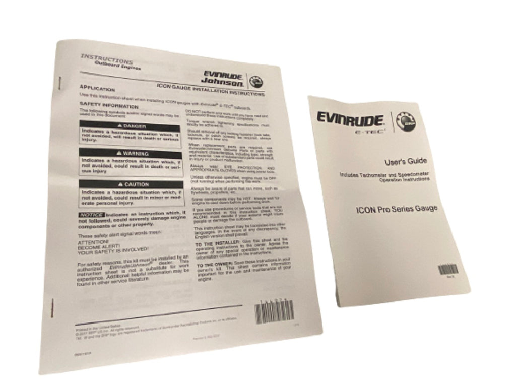 Johnson/Evinrude Black 0-80 MPH Speedometer w/ Digital Display 0768055