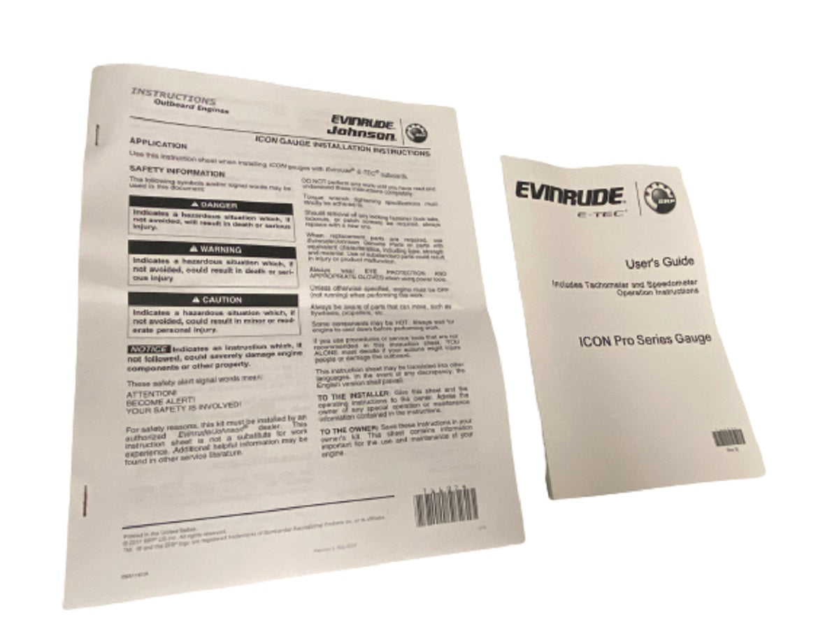 Johnson/Evinrude Black 0-80 MPH Speedometer w/ Digital Display 0768055