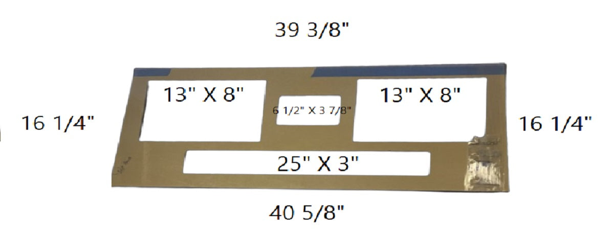 Key West Boats 263 Dual Garmin 7612 Black Dash Panel C-1040