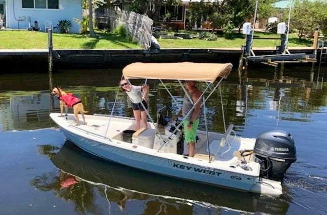 Key West Boats 1520 / 1720 CC Sunbrella Toast Bimini Canvas Kit w/ Boot 2131ASR1