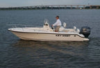 Key West Boats 186CC With T-Top Silver Grey Mooring Cover
