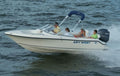 Key West Boats 186 DC Sunbrella Mediterranean Blue Tweed Aft Curtain 2432