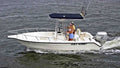 Key West Boats 225CC/2220CC/2300SS/2300CC Sunbrella Mediterranean Blue Tweed T-Top Canvas 2122T-53