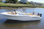 Key West Boats 239 DFS Sunbrella Toast Livewell Leaning Post Cover