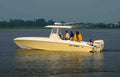 Key West Boats 293 CC Sunbrella Mediterranean Blue Tweed Spray Shield 2236STRATR2-53