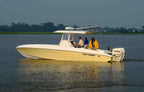 Key West Boats 293 CC Sunbrella Mediterranean Blue Tweed Spray Shield 2236STRATR2-53