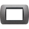 Bticino 3 Module Living International Titanium Graphite Plate L4803GFT