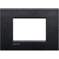 Bticino 3 Module Living Light Black Lava Plate LNC4803NL