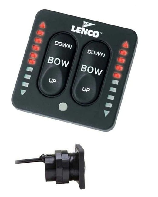 Lenco LED Indicator Two-Piece Dual Actuator Trim Tab Switch Kit 15271-001