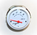 Livorsi Marine II White Bezel Volt Meter Gauge GIIVMW