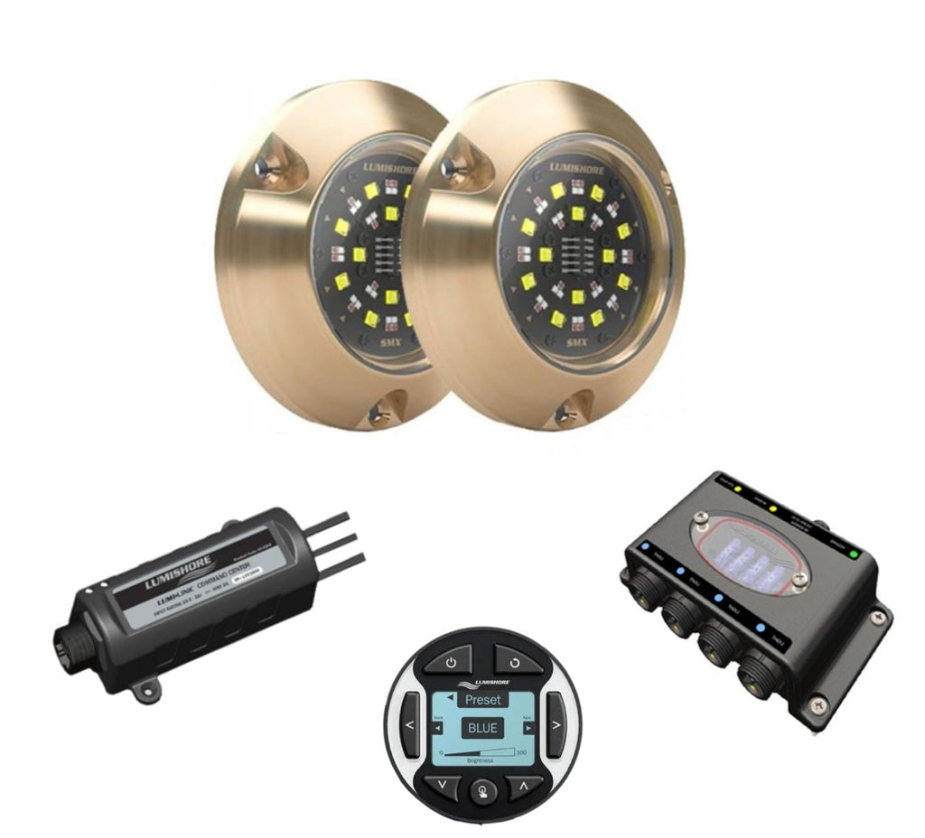 Lumishore SMX153 Multicolor LED Underwater Surface Mount Light Kit 60-0319
