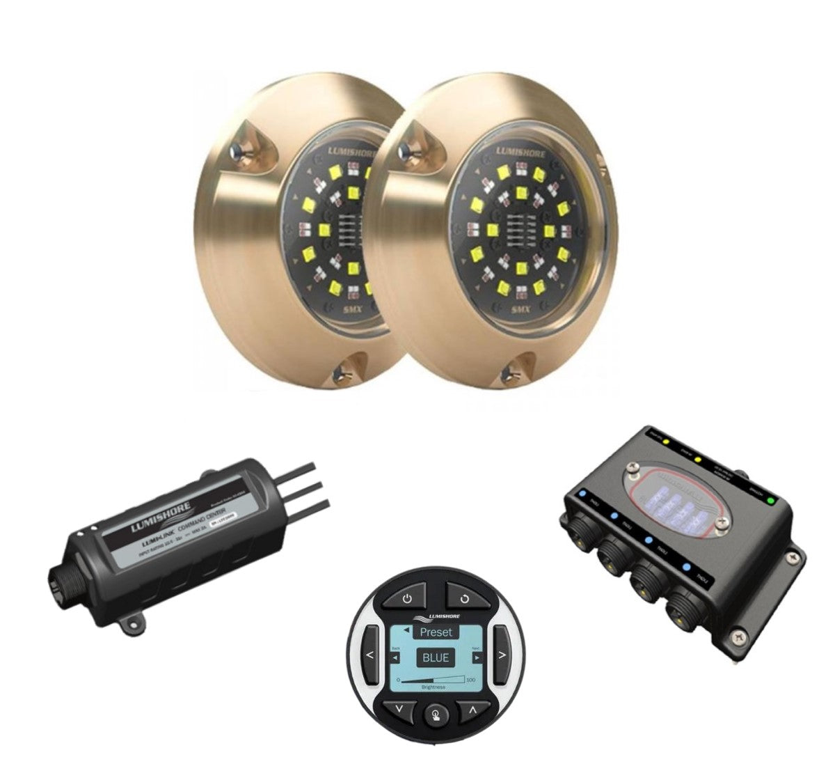 Lumishore SMX153 Multicolor LED Underwater Surface Mount Light Kit 60-0319