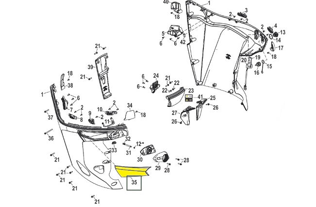 Mercury Marine Verado Cold Fusion Lower Cowl Rigging Door 100-8M0142586