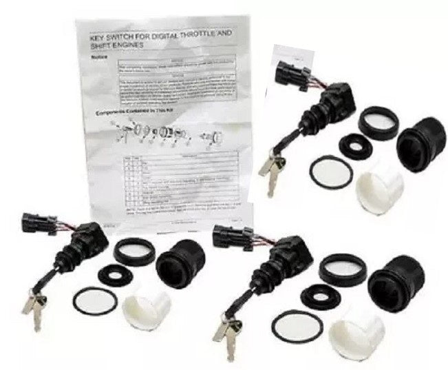 Mercury MerCruiser/Quicksilver Triple Ignition Key Switch Assembly Kit 87-893353A05