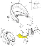 Mercury Verado 200-300 HP Air Intake Starboard Front Cowl 885357T