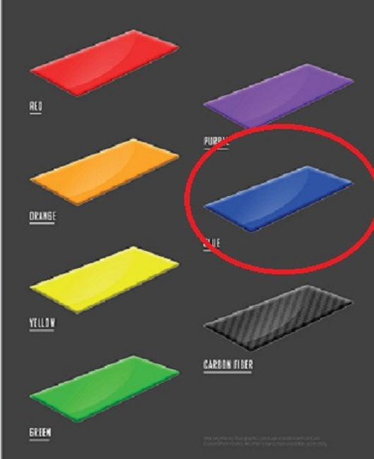 Mercury Marine Racing Blue Cowling Decal Set 8M0096286