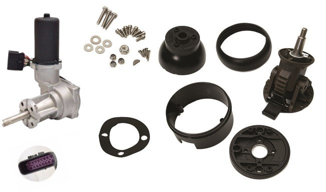 Mercury Marine Zues Electronic Steering Actuator 8M8025733 w/ Electronic Helm & Tilt Mechanism Kit 8M6003708