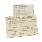 Monterey 400 SY Cockpit Pedestal Table Hold Down Mount Kit 85821020-00-MKIT