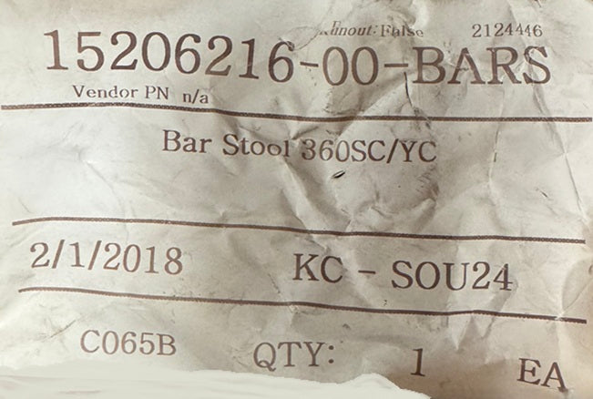 Monterey Boats 360 SC Stainless Steel Removable Bar Stool 15206216-00-BARS