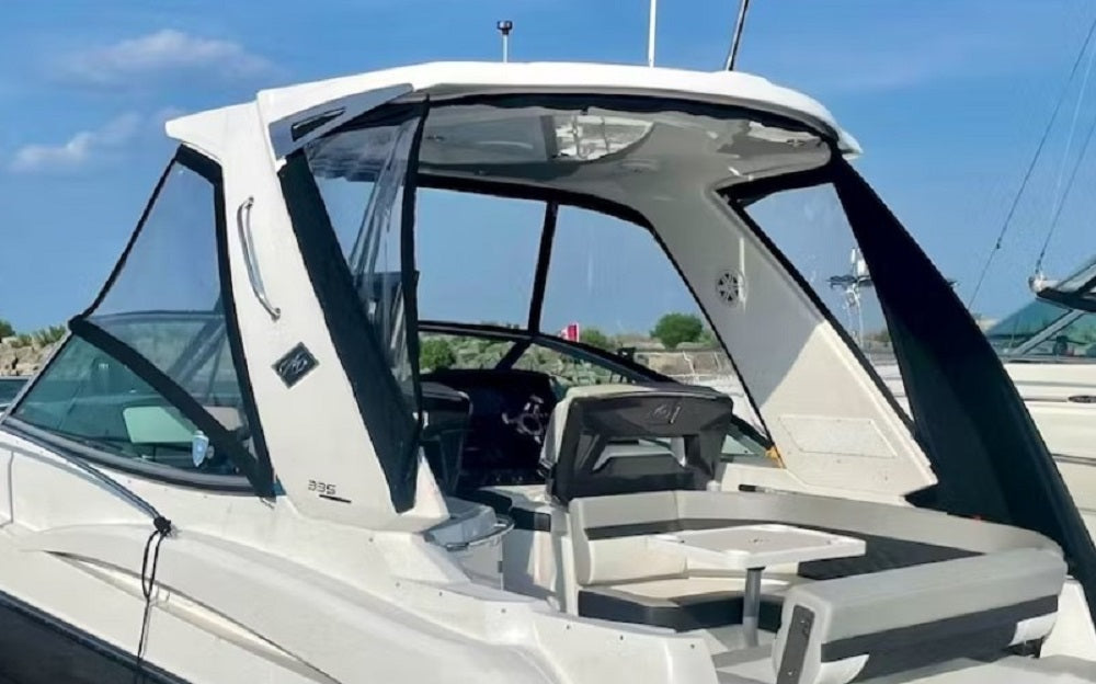 Monterey Boats 340/360/400SY Stainless Steel Hardtop Accent Rail Wing Set 15204524-00