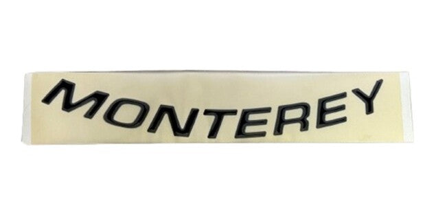 Monterey Boats Black Emblem Logo Sticker Decal (1 Pair) 156361-01