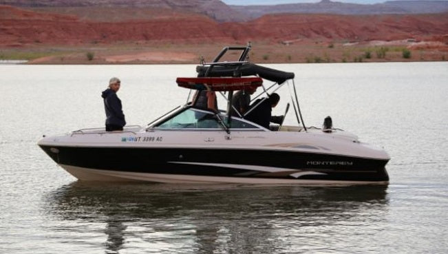 Monterey Boats 198/210 LS Montura Bowrider Sunbrella Linen Tweed Side Curtain Set 29076054021